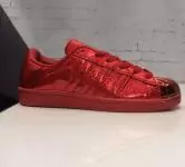 leather adidas originals superstar sports fashion coquille rouge